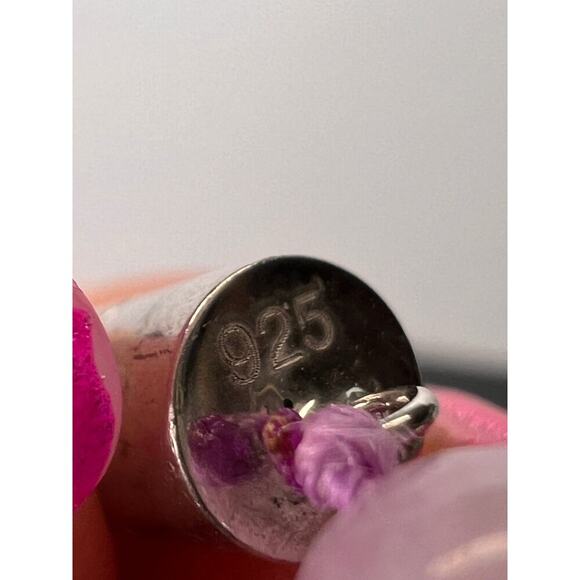 Kunzite graduated beaded 20 inch necklace with 925 magnetic clasp - Picture 9 of 10